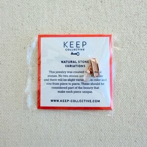 *Dangle Charm* KEEP COLLECTIVE Pink Quartz~Love/Rose Gold